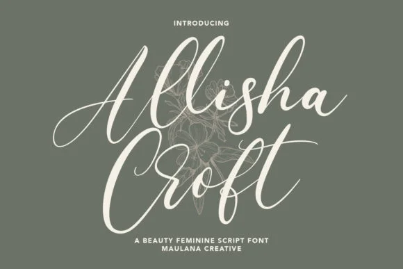 Allisha Croft Font by Maulana Creative — Script Handwritten Font