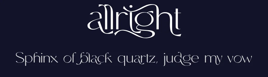 Allright by 177Studio — Sans Serif Font — thumbnail 2
