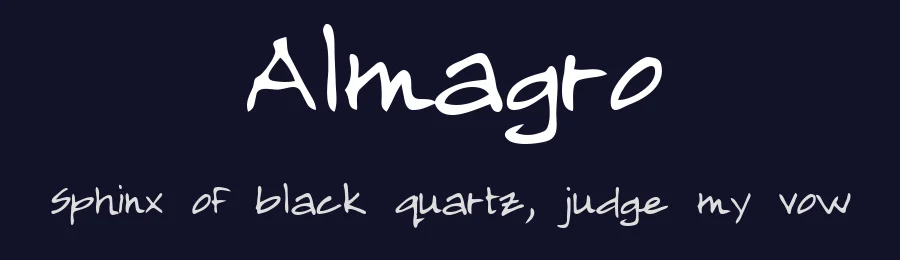 Almagro — Script Handwritten Font — thumbnail 2