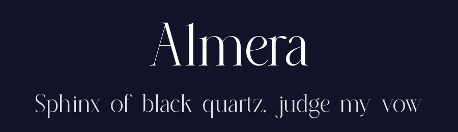 Almera by Slide Shoot Type — Serif Font — thumbnail 2