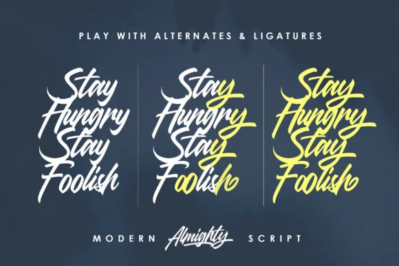 Almighty Font by Godzillab — Script Handwritten Font — thumbnail 2