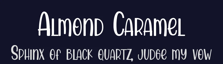 Almond Caramel by DM Letter Studio - Dimas Prasetyo — Decorative Font — thumbnail 2