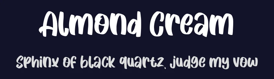 Almond Cream by Creakokun Studio — Decorative Font — thumbnail 2