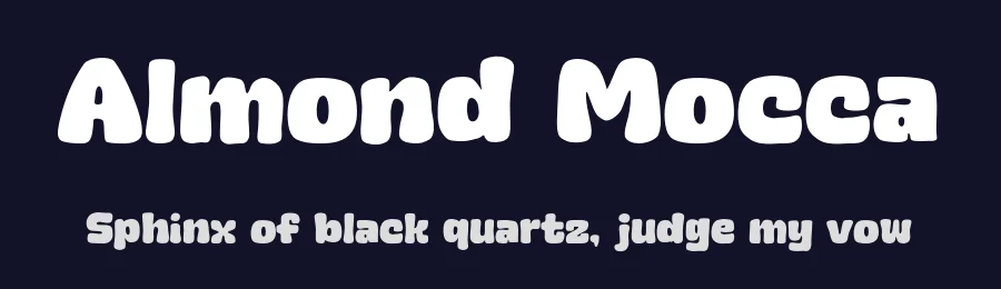 Almond Mocca by Khurasan — Decorative Font — thumbnail 2