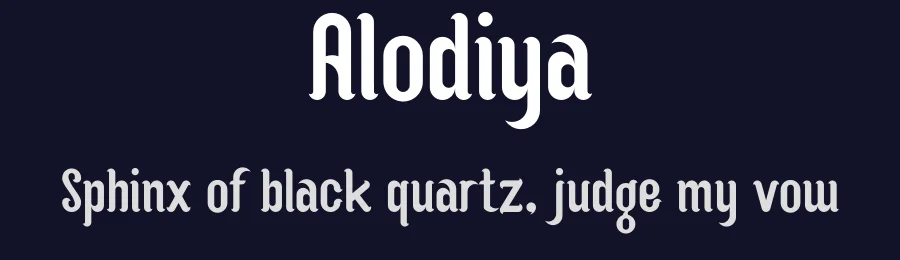 Alodiya by Hilmi Hanip — Decorative Font — thumbnail 2