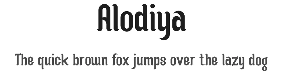 Alodiya by Hilmi Hanip β Decorative Font
