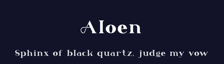 Aloen by Faqih Fawaji — Sans Serif Font — thumbnail 2