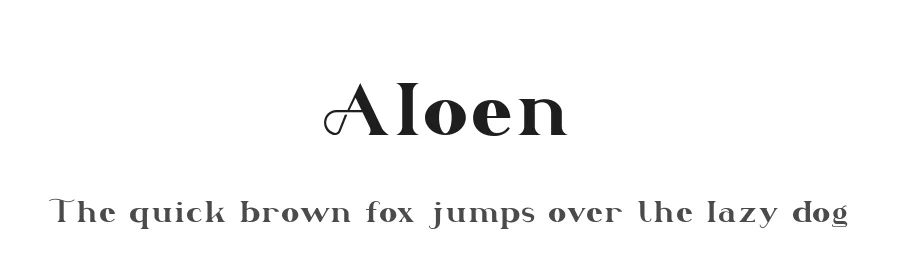 Aloen by Faqih Fawaji — Sans Serif Font
