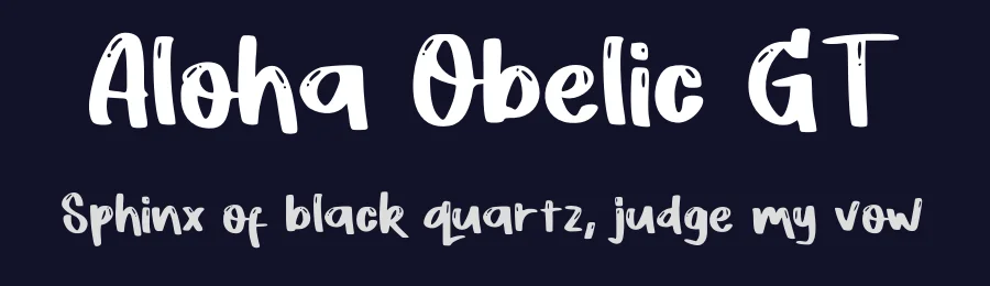 Aloha Obelic GT by Typetasty — Decorative Font — thumbnail 2