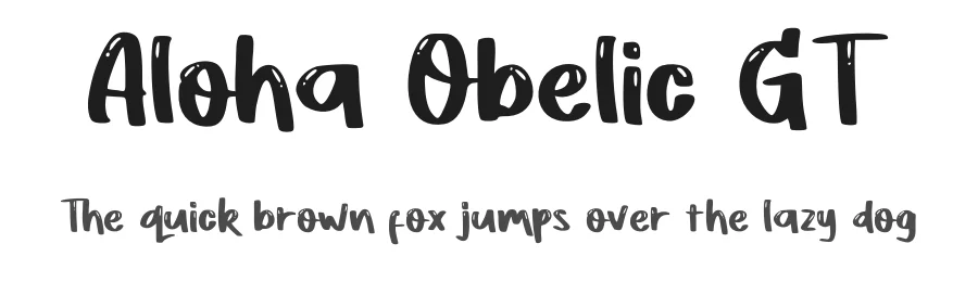 Aloha Obelic GT by Typetasty β Decorative Font