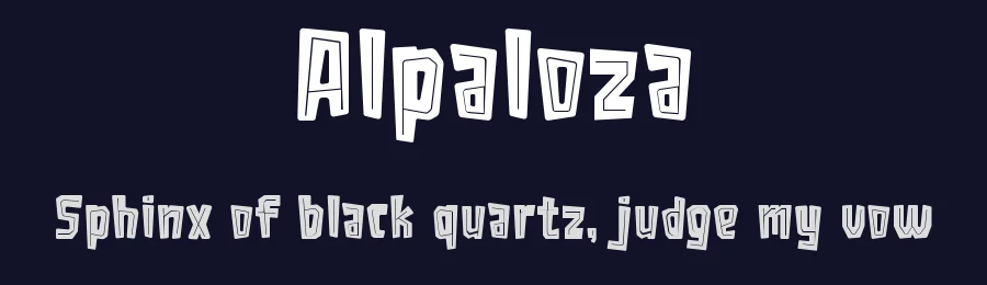 Alpaloza by Tokopress — Decorative Font — thumbnail 2