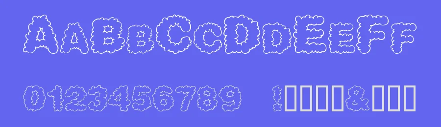 Alpha Clouds by Chloe5972 — Decorative Font — thumbnail 3