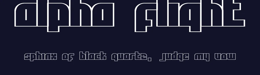 Alpha Flight by Freaky Fonts — Display Font — thumbnail 2