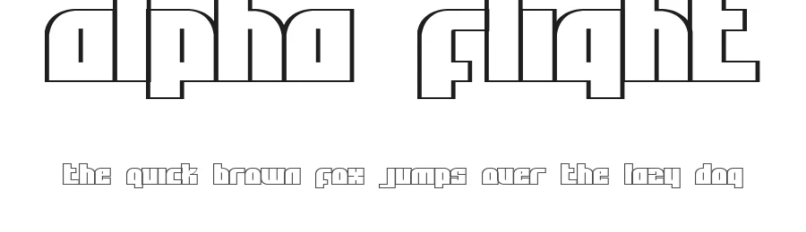 Alpha Flight by Freaky Fonts — Display Font