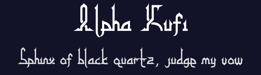 Alpha Kufi by Agung Yuwanda — Decorative Font — thumbnail 2