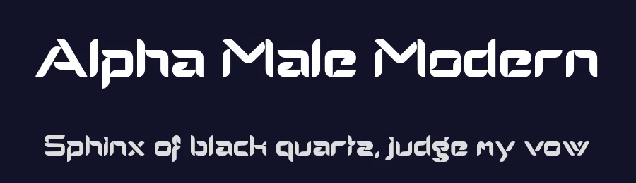 Alpha Male Modern by Mickey Rossi — Display Font — thumbnail 2