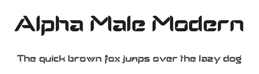Alpha Male Modern by Mickey Rossi — Display Font