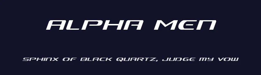 Alpha Men by Iconian Fonts — Display Font — thumbnail 2