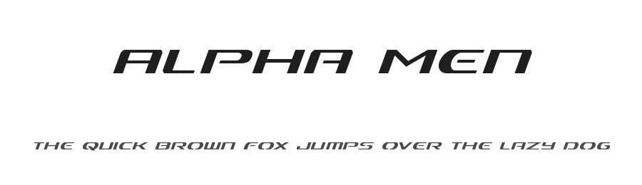 Alpha Men by Iconian Fonts — Display Font