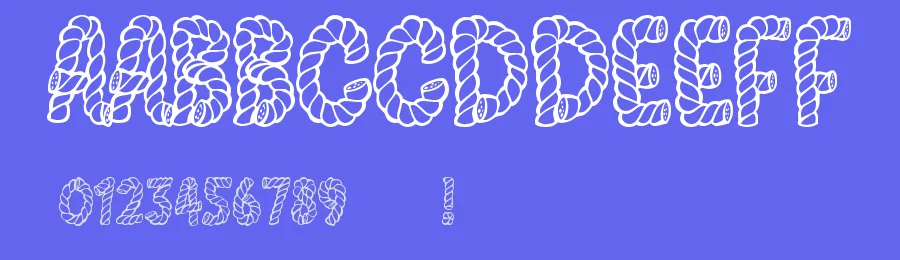 Alpha Rope by Chloe5972 — Decorative Font — thumbnail 3
