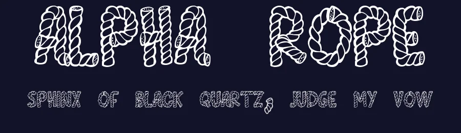 Alpha Rope by Chloe5972 — Decorative Font — thumbnail 2