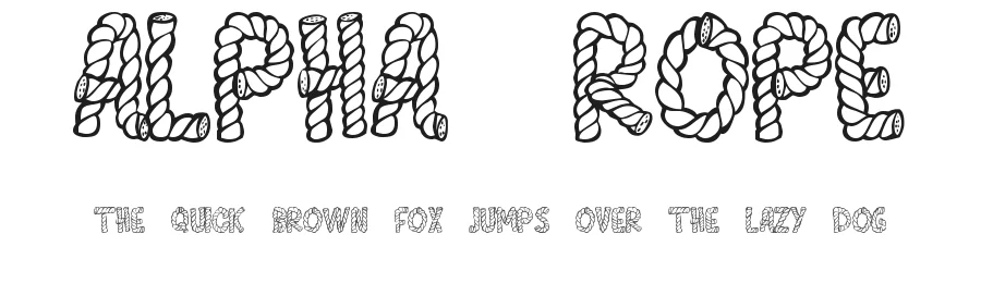 Alpha Rope by Chloe5972 — Decorative Font