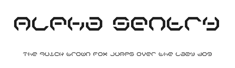 Alpha Sentry by Iconian Fonts — Display Font
