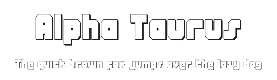 Alpha Taurus by Iconian Fonts — Display Font
