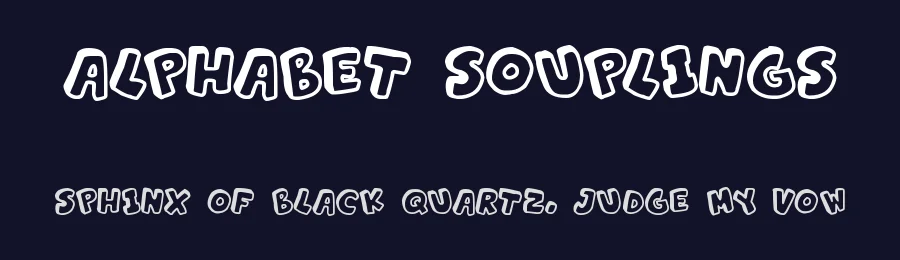 Alphabet Souplings by Hawtpixel — Decorative Font — thumbnail 2