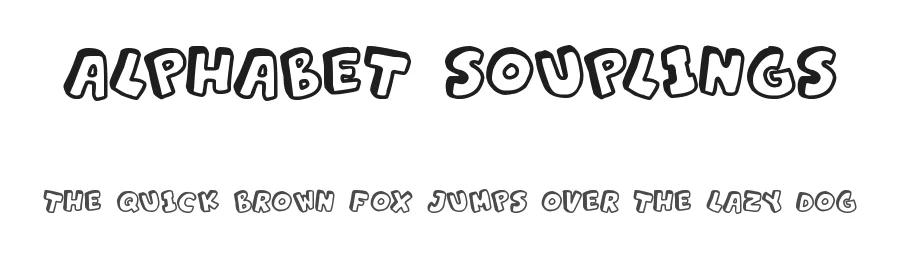 Alphabet Souplings by Hawtpixel β Decorative Font