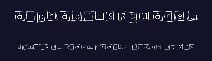 Alphabits Squared by Heather T. — Decorative Font — thumbnail 2
