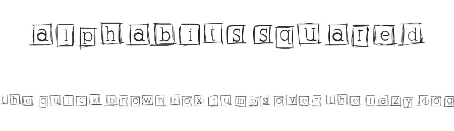 Alphabits Squared by Heather T. — Decorative Font