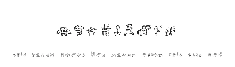 Alphabots by Alicia Souza — Dingbats Font