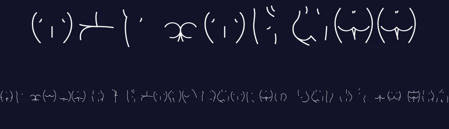 Alphabutt by Loretta Aho — Dingbats Font — thumbnail 2