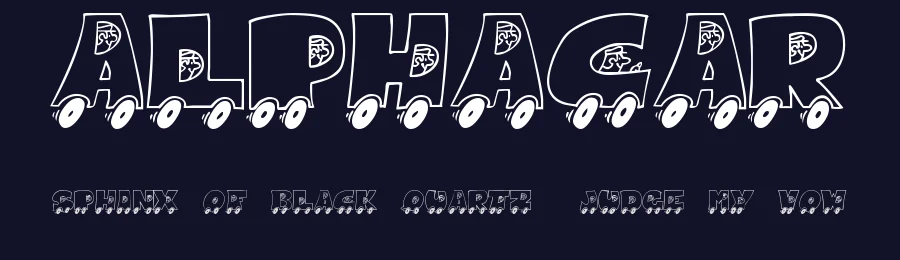 AlphaCar by Chloe5972 — Decorative Font — thumbnail 2