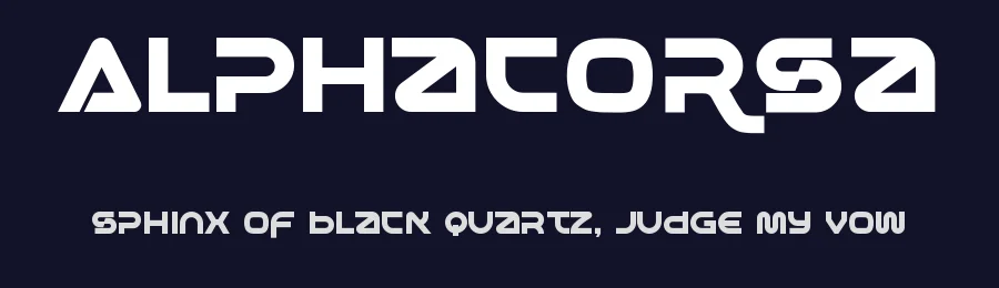 Alphacorsa by Mocha Frappuccino — Display Font — thumbnail 2