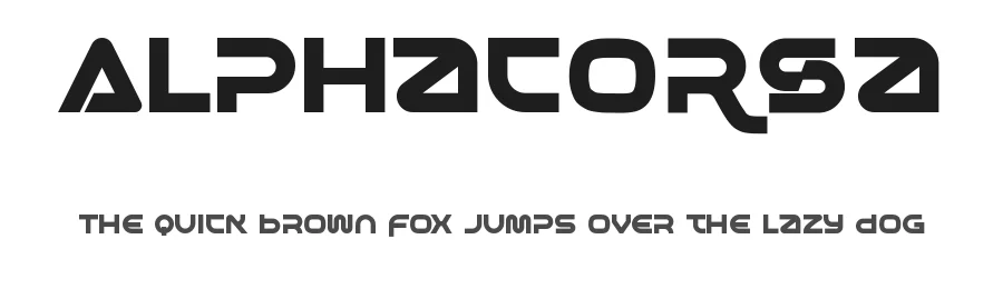 Alphacorsa by Mocha Frappuccino — Display Font