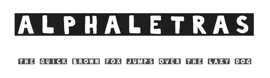 Alphaletras by Woodcutter — Decorative Font