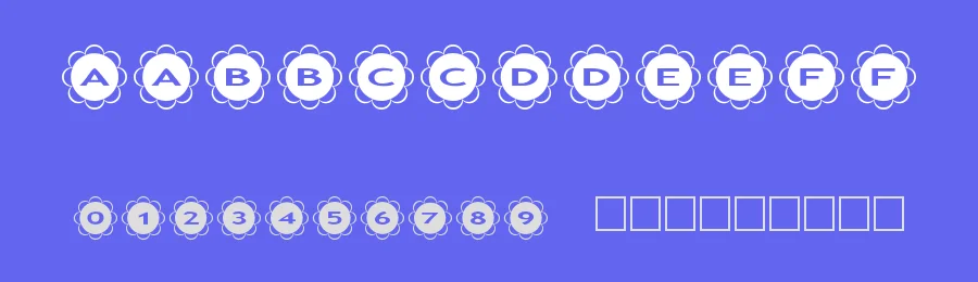 AlphaShapes flowers by Fonts & Things — Decorative Font — thumbnail 3
