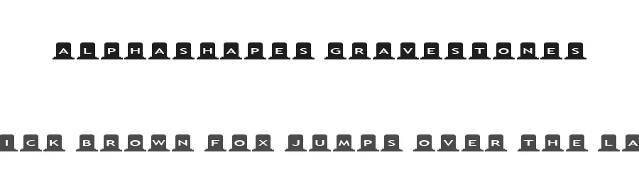AlphaShapes gravestones