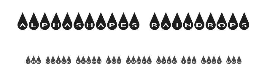 AlphaShapes Raindrops