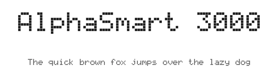 AlphaSmart 3000 by Colonel Sanders — Display Font