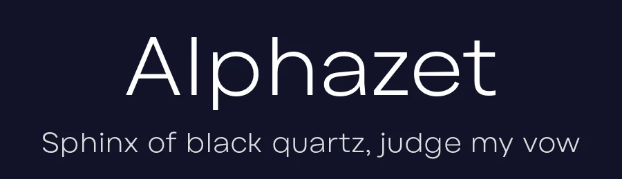 Alphazet by Type Forward Foundry — Sans Serif Font — thumbnail 2
