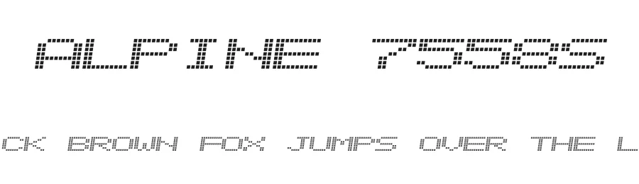 Alpine 7558S by Scorpio β Display Font