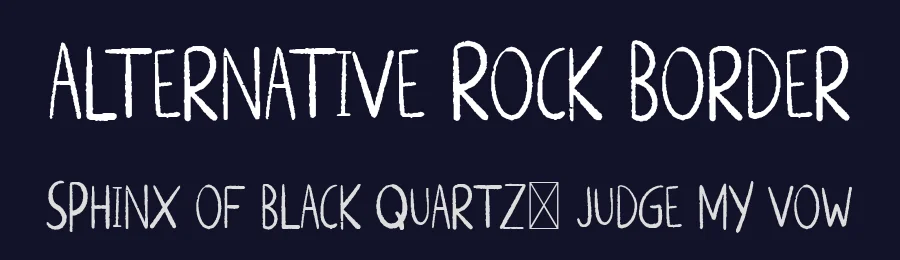 Alternative Rock Border by Jetsmax Studio — Decorative Font — thumbnail 2