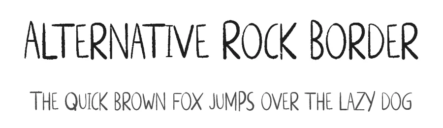 Alternative Rock Border by Jetsmax Studio — Decorative Font