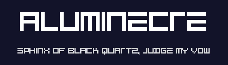 Aluminecre by Fred Cre — Display Font — thumbnail 2