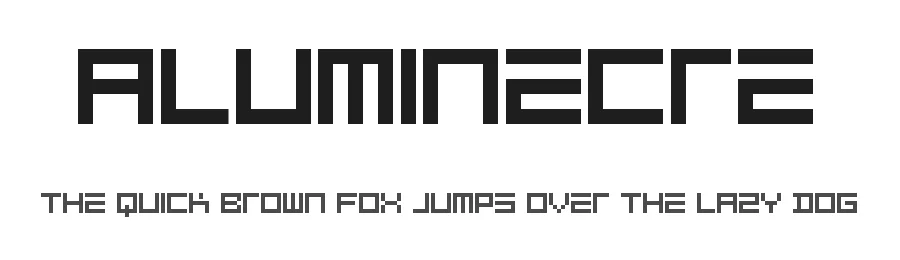 Aluminecre by Fred Cre — Display Font