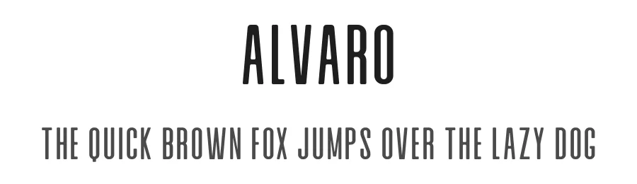 Alvaro by Don Marciano β Sans Serif Font