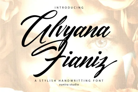Alvyana Fianiz Font by Vunira — Script Handwritten Font